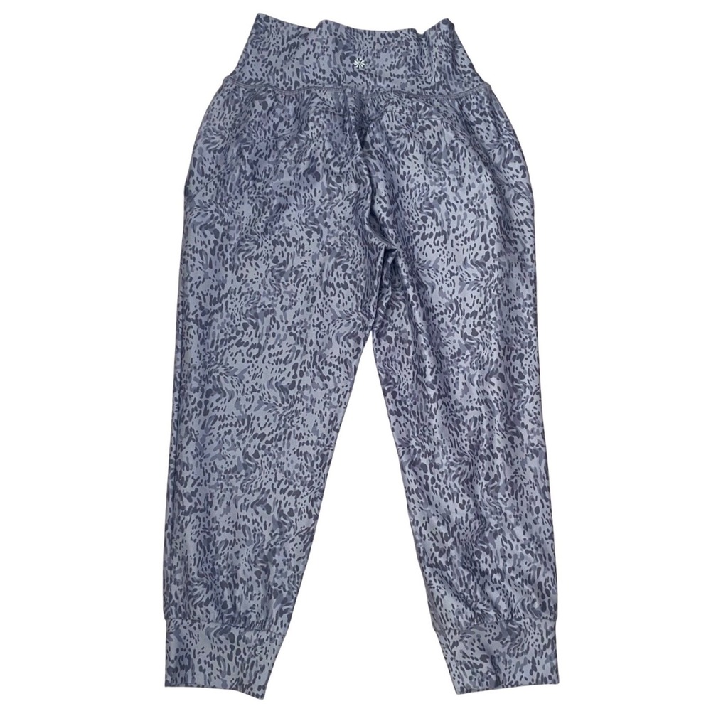 Athleta Salutation Printed Crop Jogger Women's S Tempest Violet High Rise - Picture 2 of 4